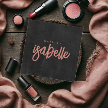 Estilo de pelo minimalista Duste Guión rosa Negro