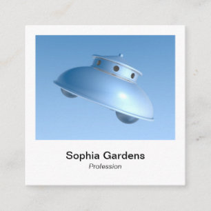 Tarjeta De Visita Cuadrada Estilo fotográfico instantáneo - Saucer volador cl