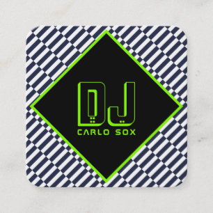 Tarjeta De Visita Cuadrada Estilo progresivo geométrico abstracto moderno