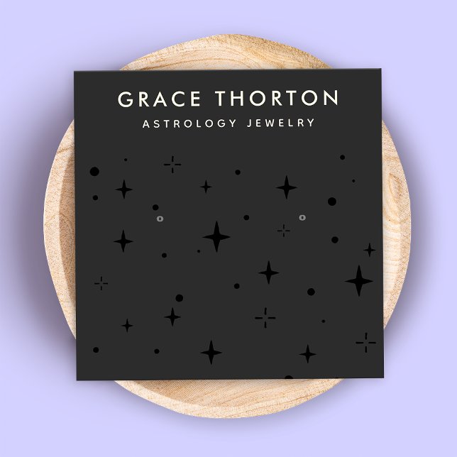 Tarjeta De Visita Cuadrada Estrella celestial Zodiac (Subido por el creador)