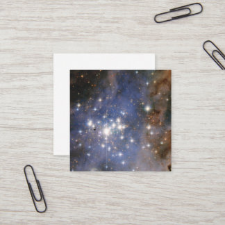 Tarjeta De Visita Cuadrada Estrellas de diamante en la nebulosa de Carina Hub