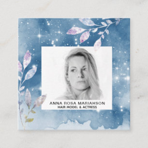 Tarjeta De Visita Cuadrada *~* Estrellas Moda Popular Modelo de actriz FOTO