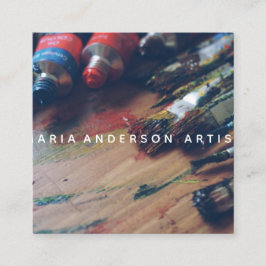 Tarjeta De Visita Cuadrada Estudio de arte