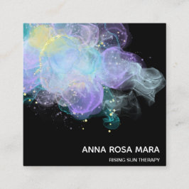 Tarjeta De Visita Cuadrada *~* Ethereal AP46 Logotipo de Purpurina de oro Res