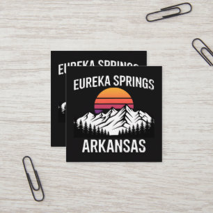 Tarjeta De Visita Cuadrada Eureka Springs