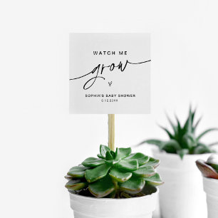 Tarjeta De Visita Cuadrada EVERLEIGH Watch Me Grove Plant Favor Tag