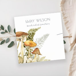 Tarjeta De Visita Cuadrada Exhibición de collares de banda de follaje de hong