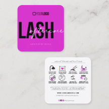 Extensiones Lash Instrucciones de Aftercare Pink C
