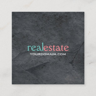 Tarjeta De Visita Cuadrada Extraordinario agente inmobiliario de estilo moder
