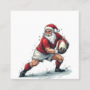 Tarjeta De Visita Cuadrada Fantasía navideña en Santa Claus