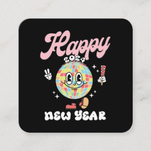 Tarjeta De Visita Cuadrada Feliz 2024