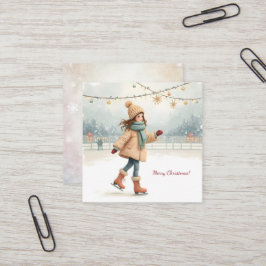 Tarjeta De Visita Cuadrada ¡Feliz Navidad!