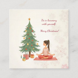 Tarjeta De Visita Cuadrada ¡Feliz Navidad!