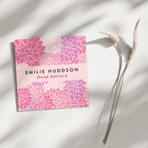 Flores de Dahlia rosa, Floristería, Flores