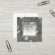 Flores elegantes de Dandelion azul gris