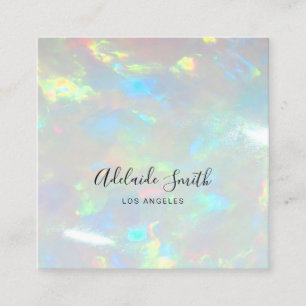 Tarjeta De Visita Cuadrada foto opal