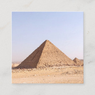 Tarjeta De Visita Cuadrada Fotografía de las Pirámides de Giza
