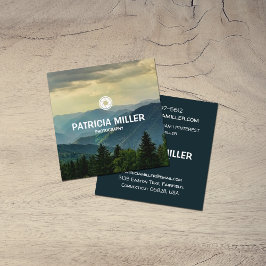 Tarjeta De Visita Cuadrada Fotografía moderna personalizado