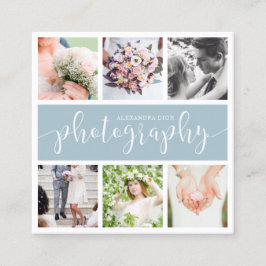 Tarjeta De Visita Cuadrada Fotografía moderna y elegante