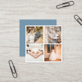 Tarjeta De Visita Cuadrada Fotografía moderna y elegante