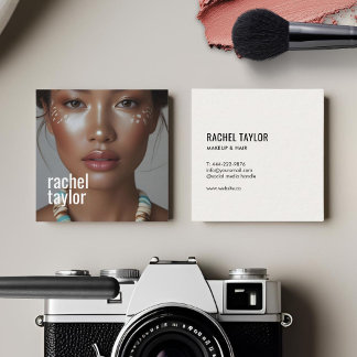 Tarjeta De Visita Cuadrada Fotografía profesional moderna