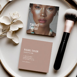 Tarjeta De Visita Cuadrada Fotografía profesional moderna