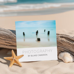 Tarjeta De Visita Cuadrada Fotógrafo minimalista moderno