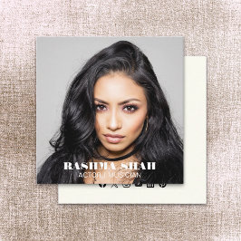 Tarjeta De Visita Cuadrada Fotos de Actor Musician Entertainment Profesional