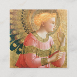 Tarjeta De Visita Cuadrada Fra Angelico-Archangel Gabriel Annunciate