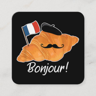 Tarjeta De Visita Cuadrada Francohil de la bandera de Francia
