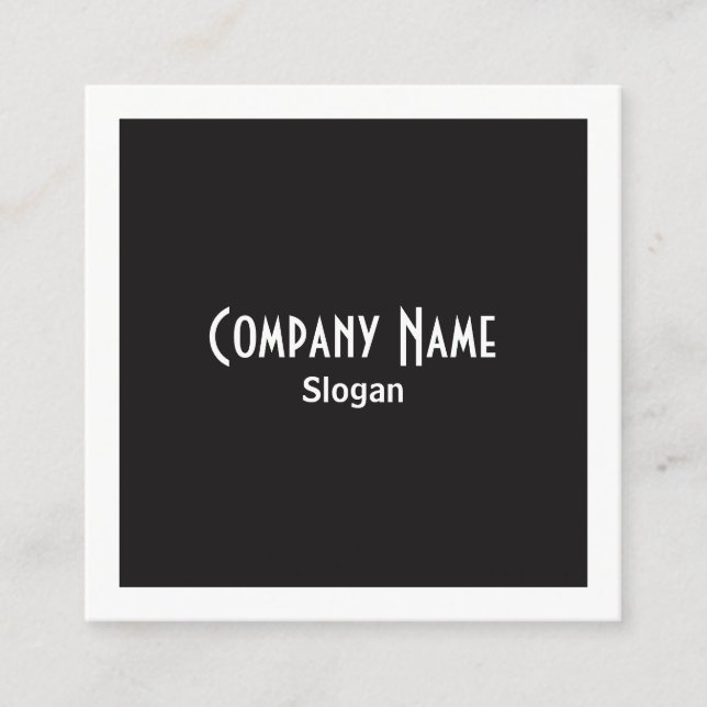 Tarjeta De Visita Cuadrada Fronteras y plazas de sal y pimienta (Anverso)