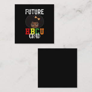 Tarjeta De Visita Cuadrada Futuro graduada de HBCU Graduación de la universid