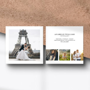 Tarjeta De Visita Cuadrada Galería fotográfica de 4   Fotografía