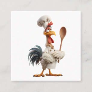 Tarjeta De Visita Cuadrada Gallo