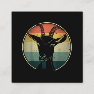 Tarjeta De Visita Cuadrada Ganadería de los años 70 de Retro