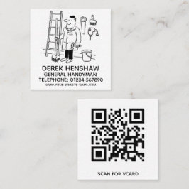 Tarjeta De Visita Cuadrada General Handyman Square Business Card