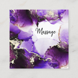 Tarjeta De Visita Cuadrada *~* Genérico - Las uñas del pelo azotan Reiki de