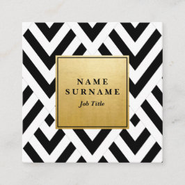 Tarjeta de visita cuadrada geométrica inconsútil