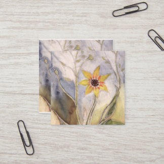Tarjeta De Visita Cuadrada Girasol