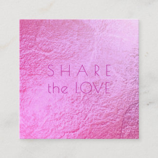 Tarjeta De Visita Cuadrada Glam de PixDezines Comparte el amor Ombre irlandés