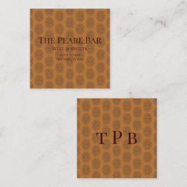 Tarjeta De Visita Cuadrada Glamour