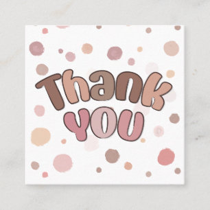 Tarjeta De Visita Cuadrada Gracias