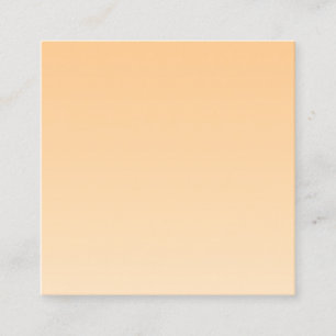 Tarjeta De Visita Cuadrada Gradiente amarillo claro y Naranja