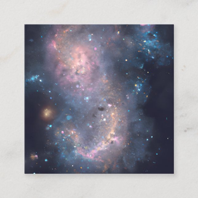 Tarjeta De Visita Cuadrada Gráfico de estrellas (Anverso)