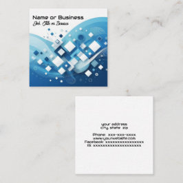 Tarjeta De Visita Cuadrada Gráficos empresariales modernos
