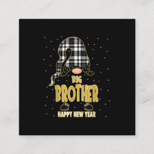 Tarjeta De Visita Cuadrada Gran Hermano Feliz Año Nuevo  Regalo coincidente