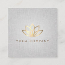 Tarjeta de visita cuadrada gris del instructor de