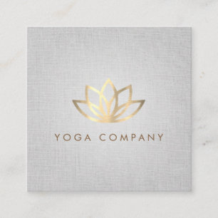 Tarjeta de visita cuadrada gris del instructor de