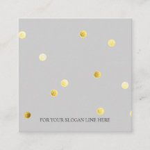 Tarjeta de visita cuadrada gris del modelo de