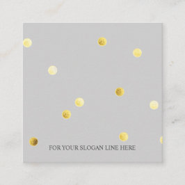 Tarjeta de visita cuadrada gris del modelo de